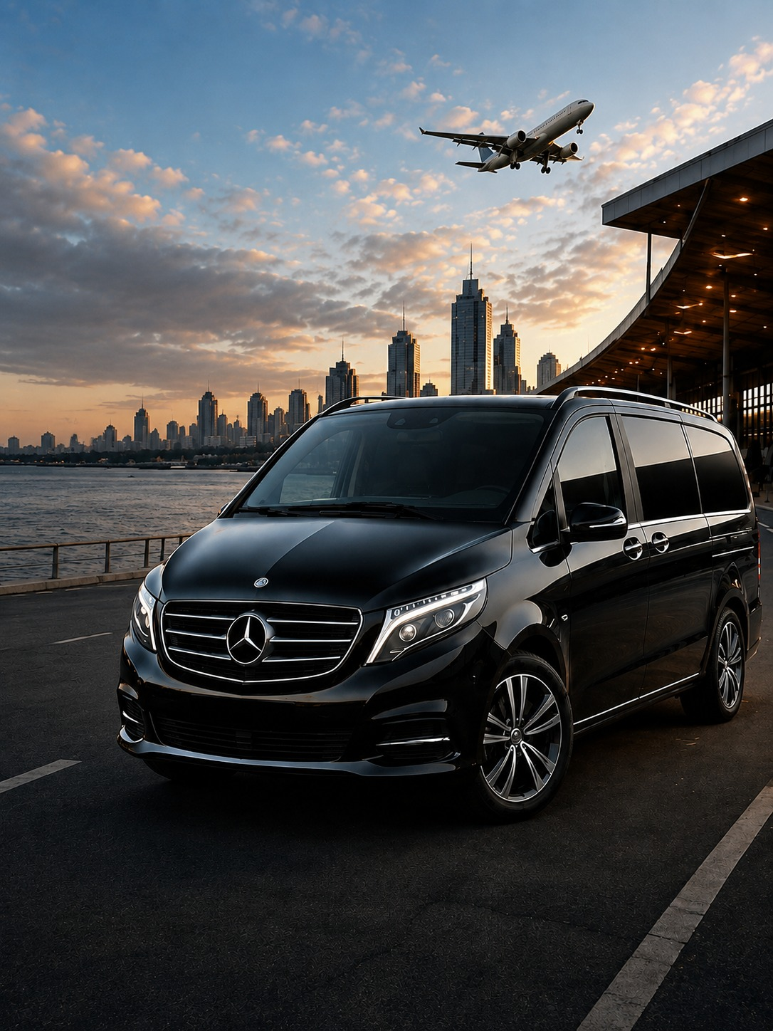 Premium Sydney airport transfer vehicle at the airport
