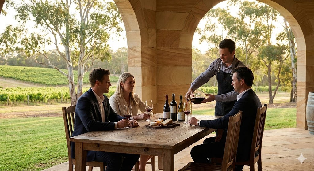Group enjoying Hunter Valley tour