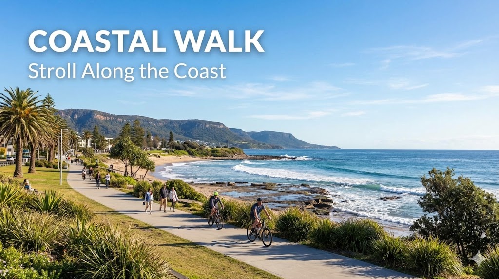 People walking in Wollongong